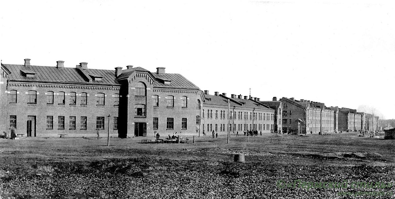 Военные казармы, 1917 год.