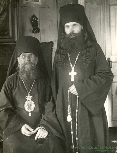 Аркадий (Ершов), епископ_02. С игуменом Иоанникием (Лихачёвым). 1920-е годы